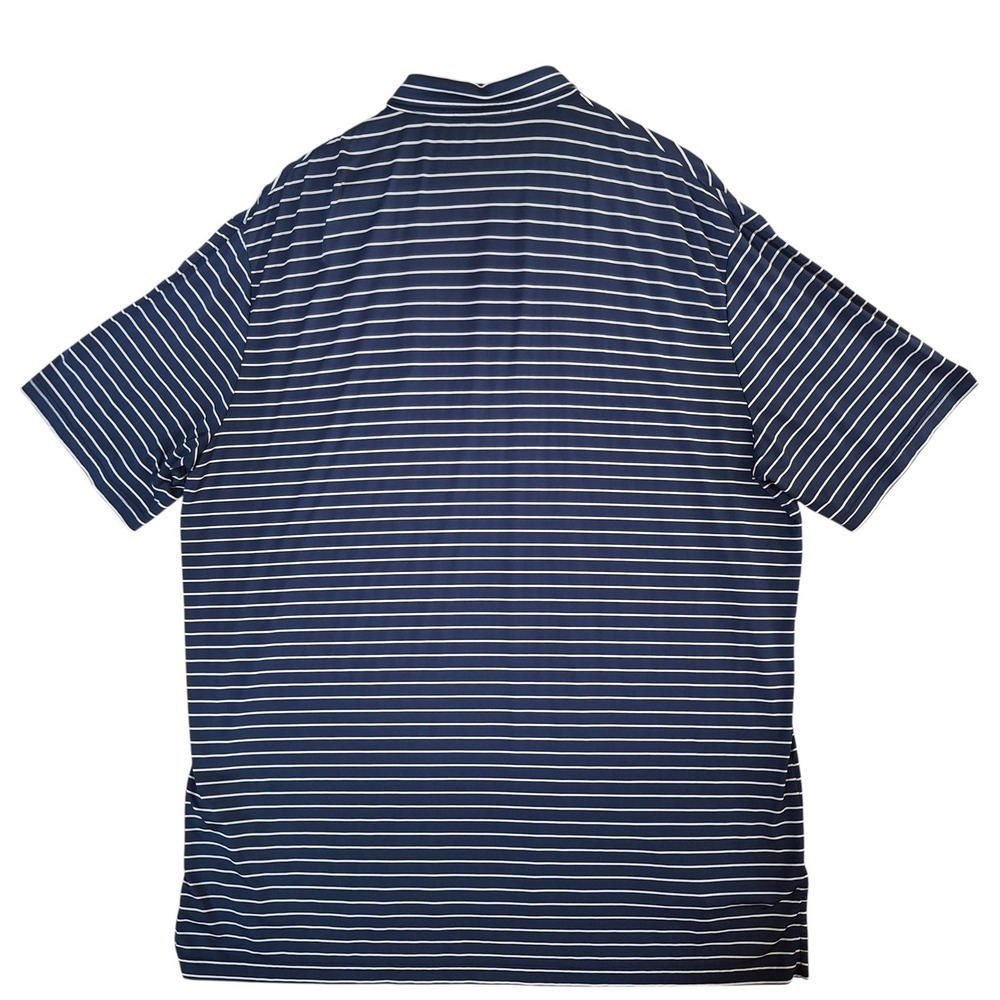 RLX Trump National Bedminster Men's XL Polo Shirt Blue Striped Golf Ralph Lauren - Picture 3 of 8